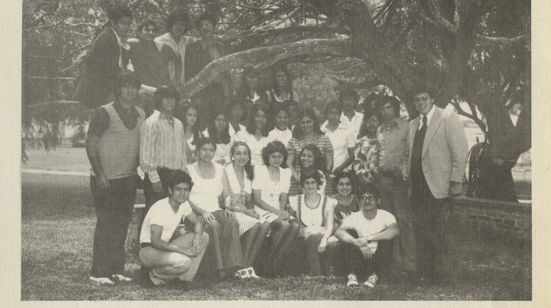 Senior Class of 1974 group photo.
