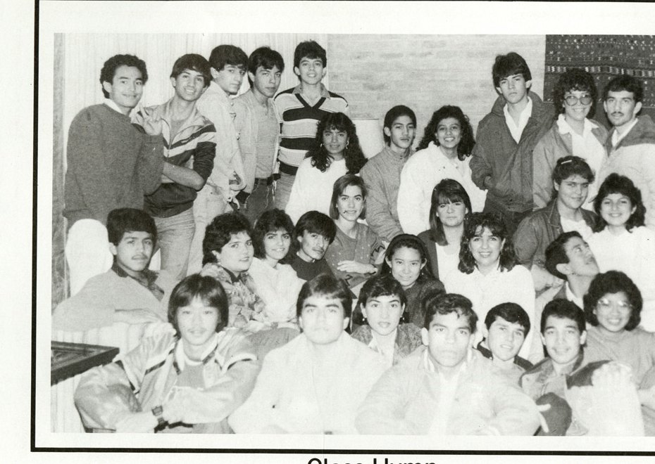 The senior class, above ‘A Mighty Fortress Is Our God’.
