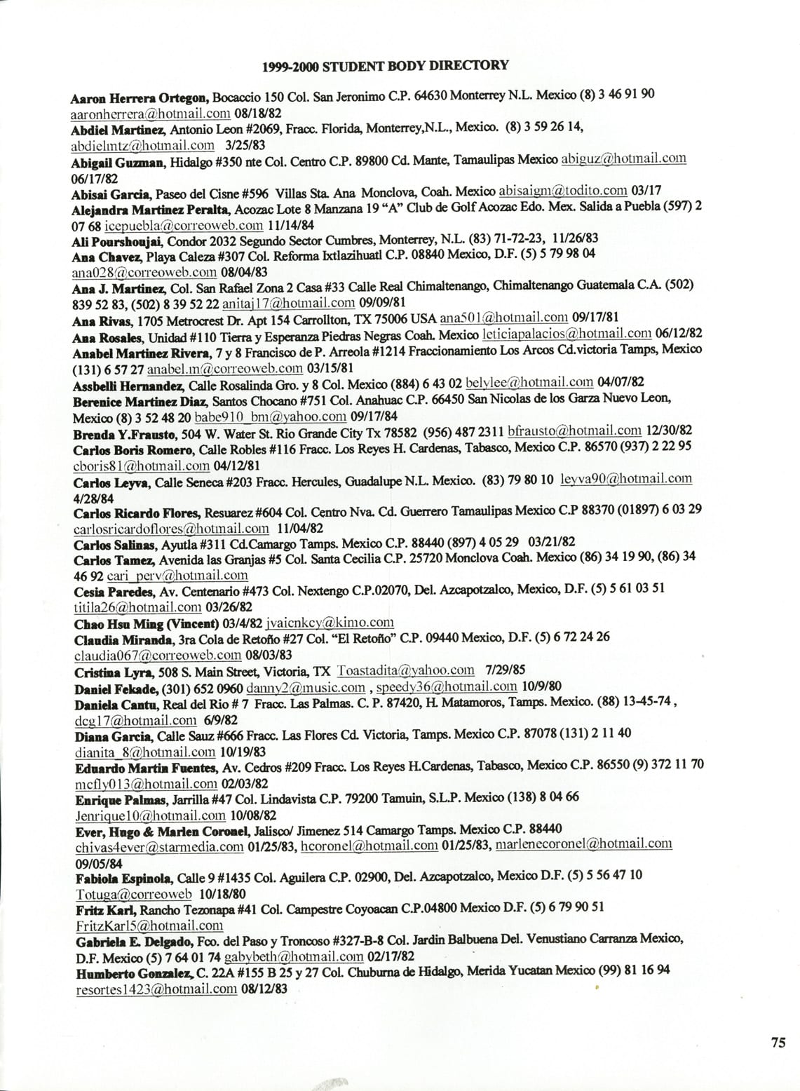 Juntos 2000, page 79