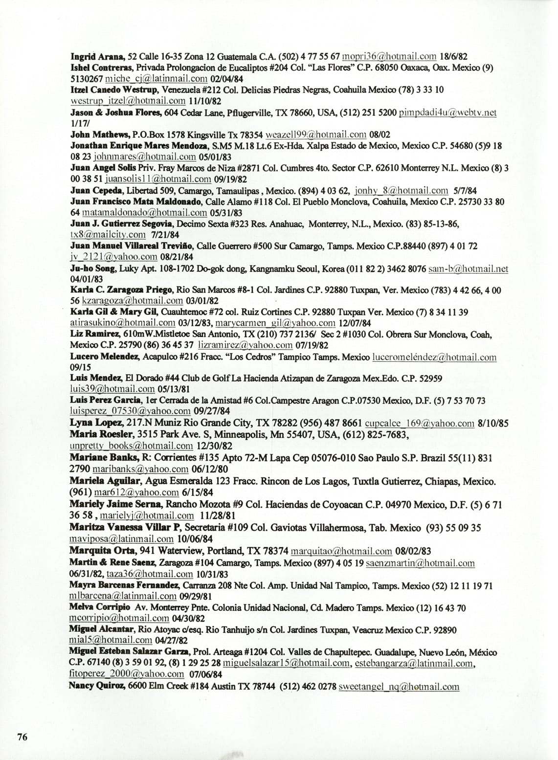 Juntos 2000, page 80