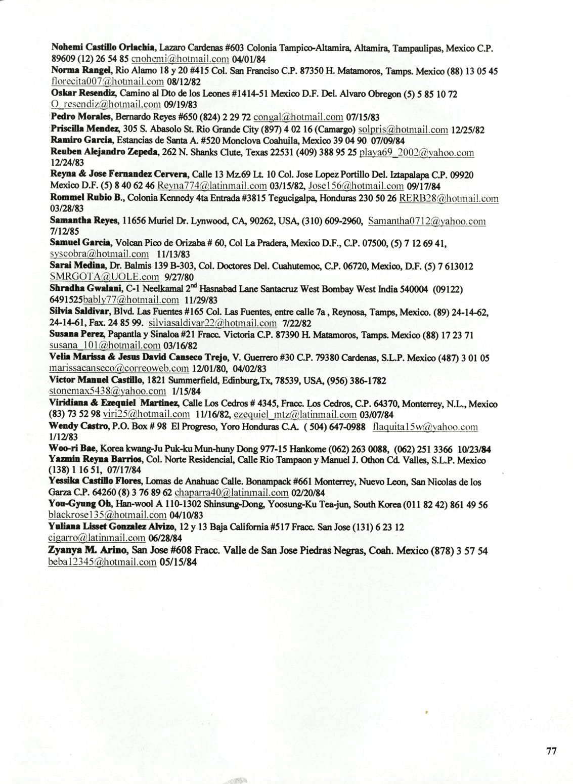 Juntos 2000, page 81