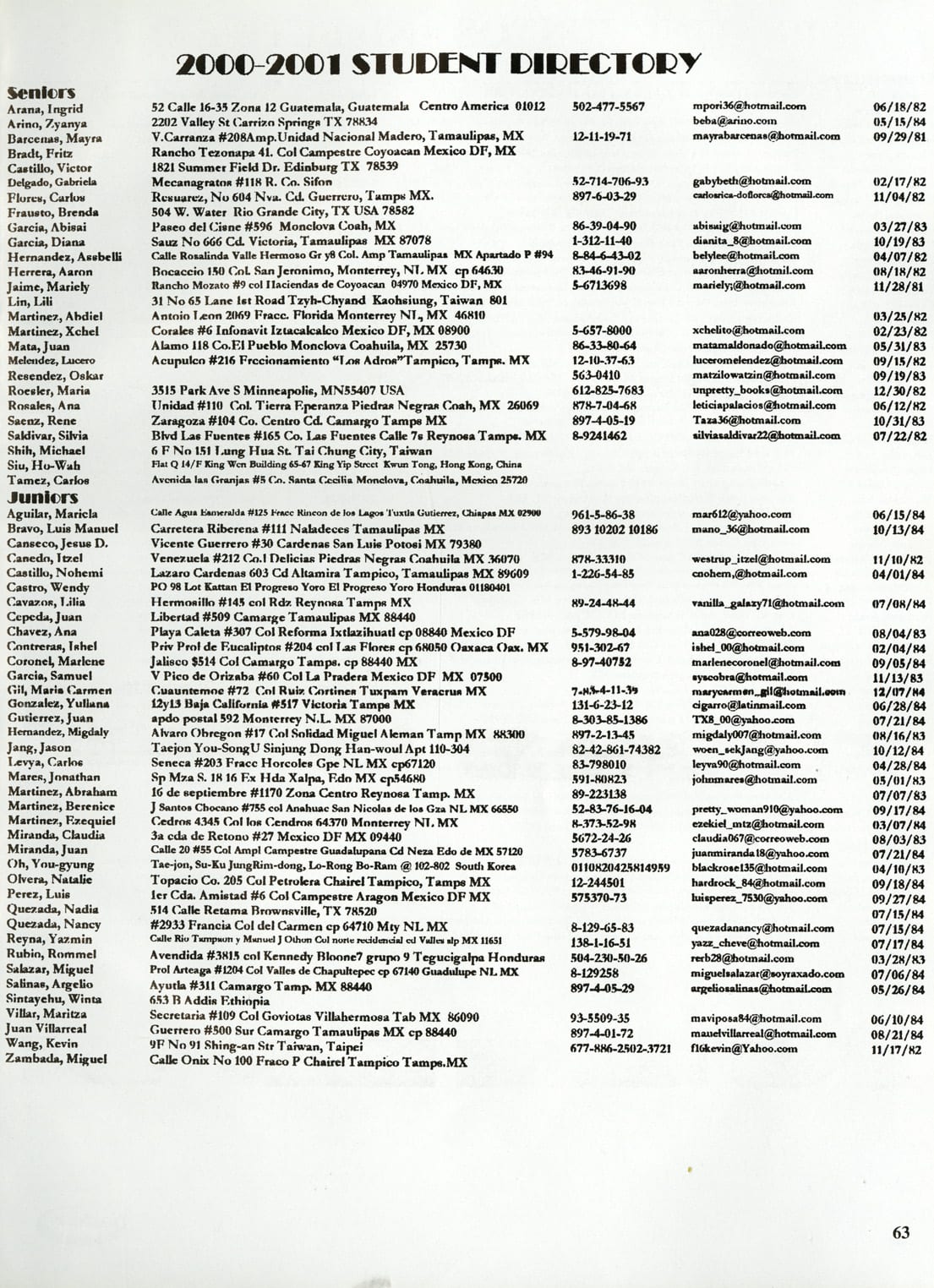 Juntos 2001, page 67