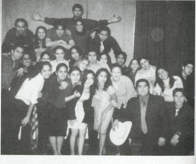 The Class of 2003, beside the graduation portraits.