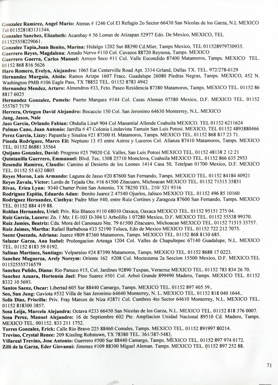 Juntos 2003, page 73