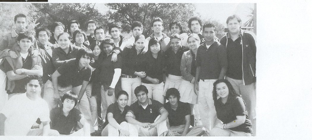 The Class of 2005, under their portraits.