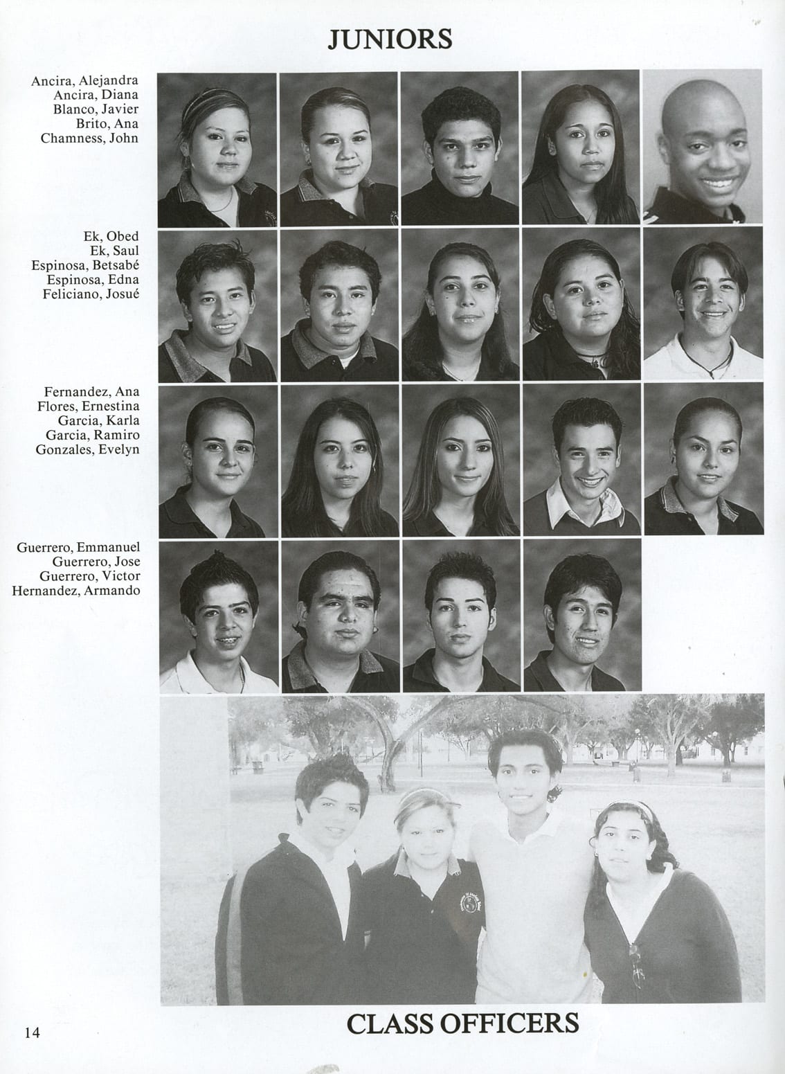 Juntos 2005, the Class of 2006 page