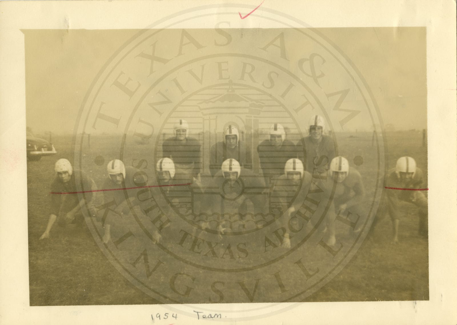 Football team, fall 1954.