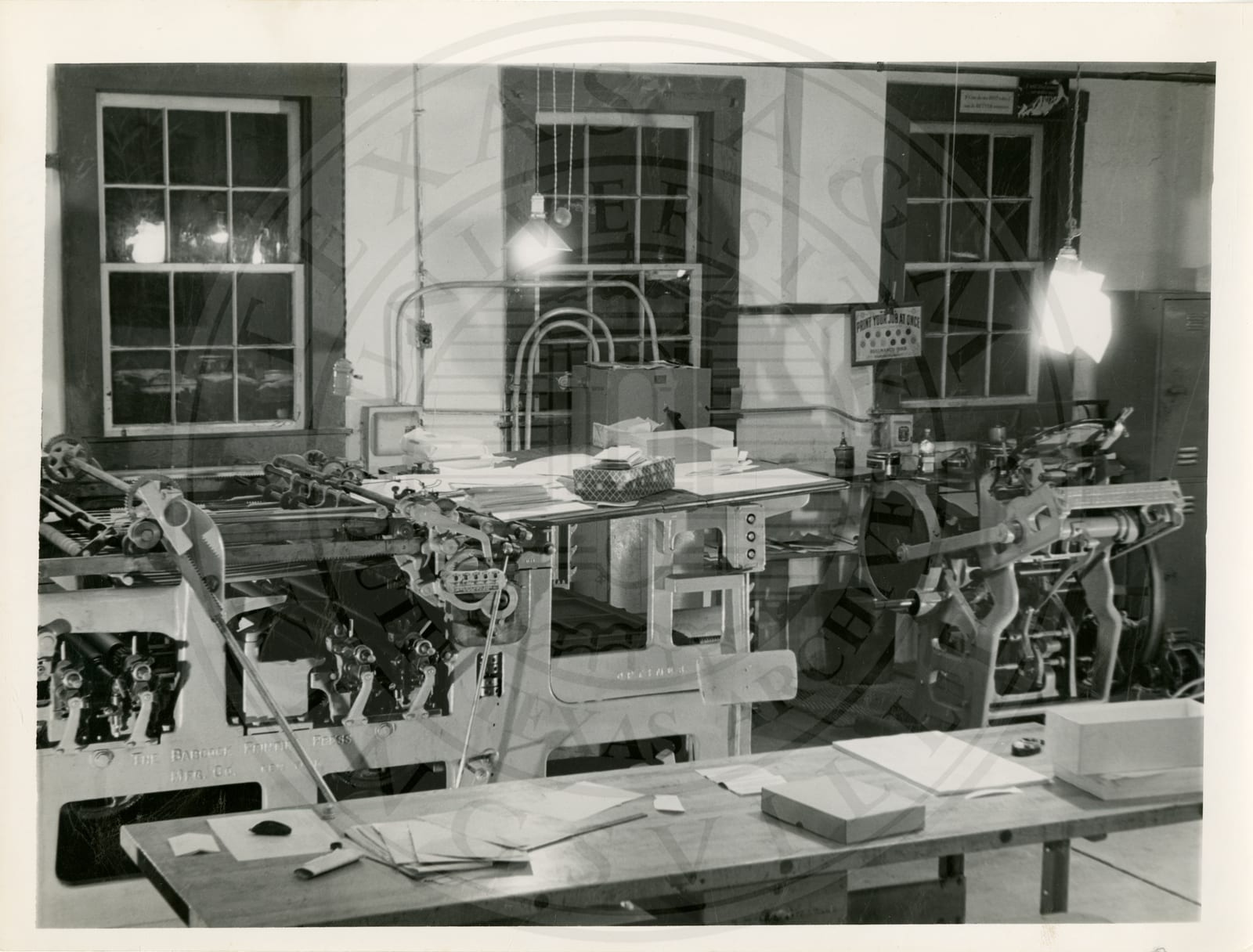 The print shop.