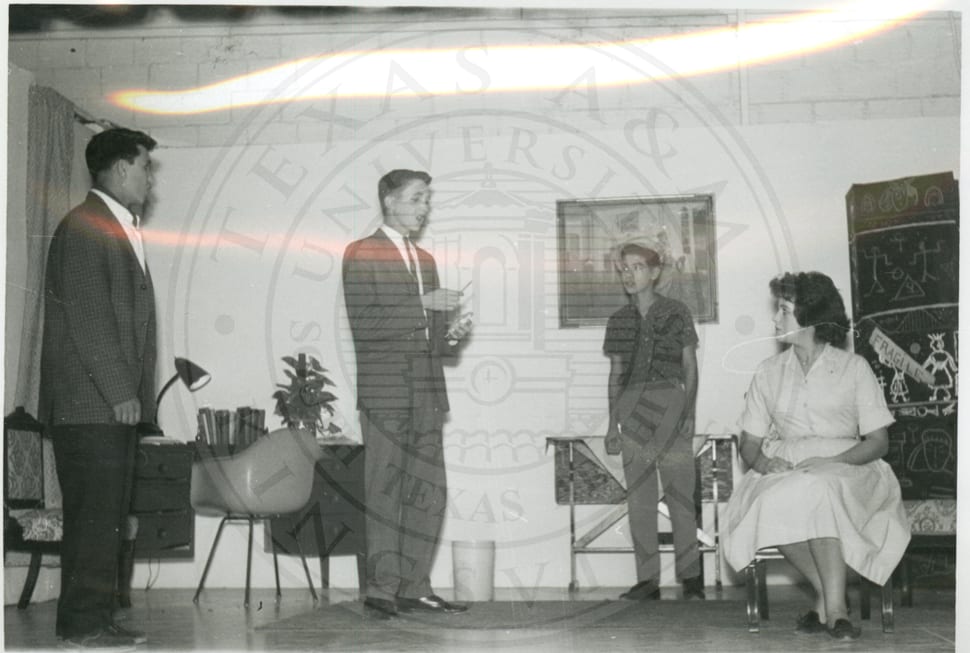 The drama class on stage.