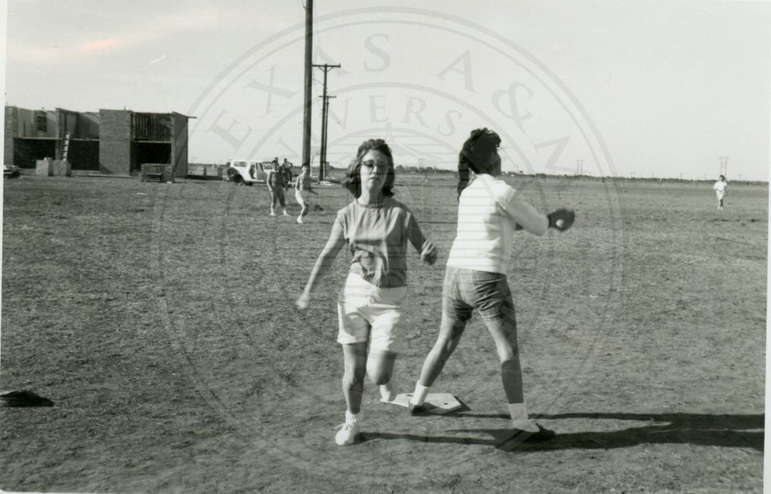 Girls’ baseball.