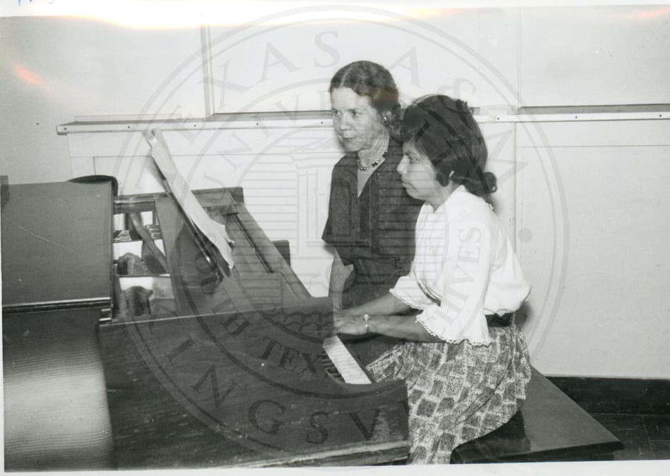 A piano lesson.