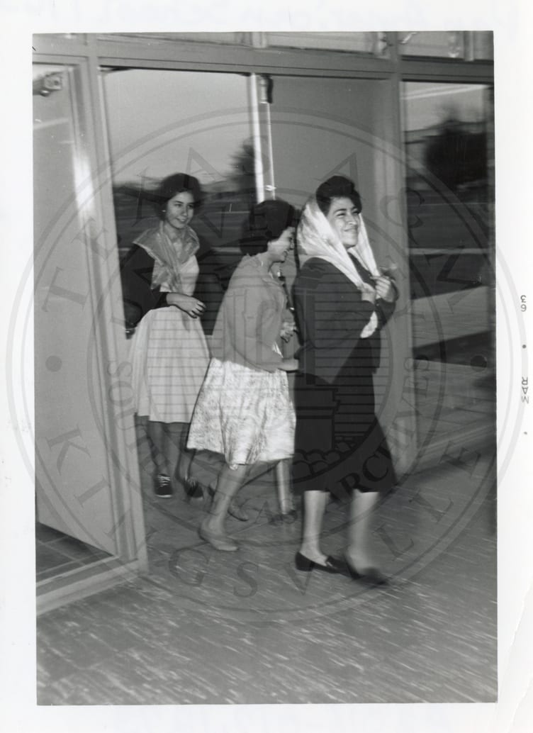 Dorm life, March 1963.