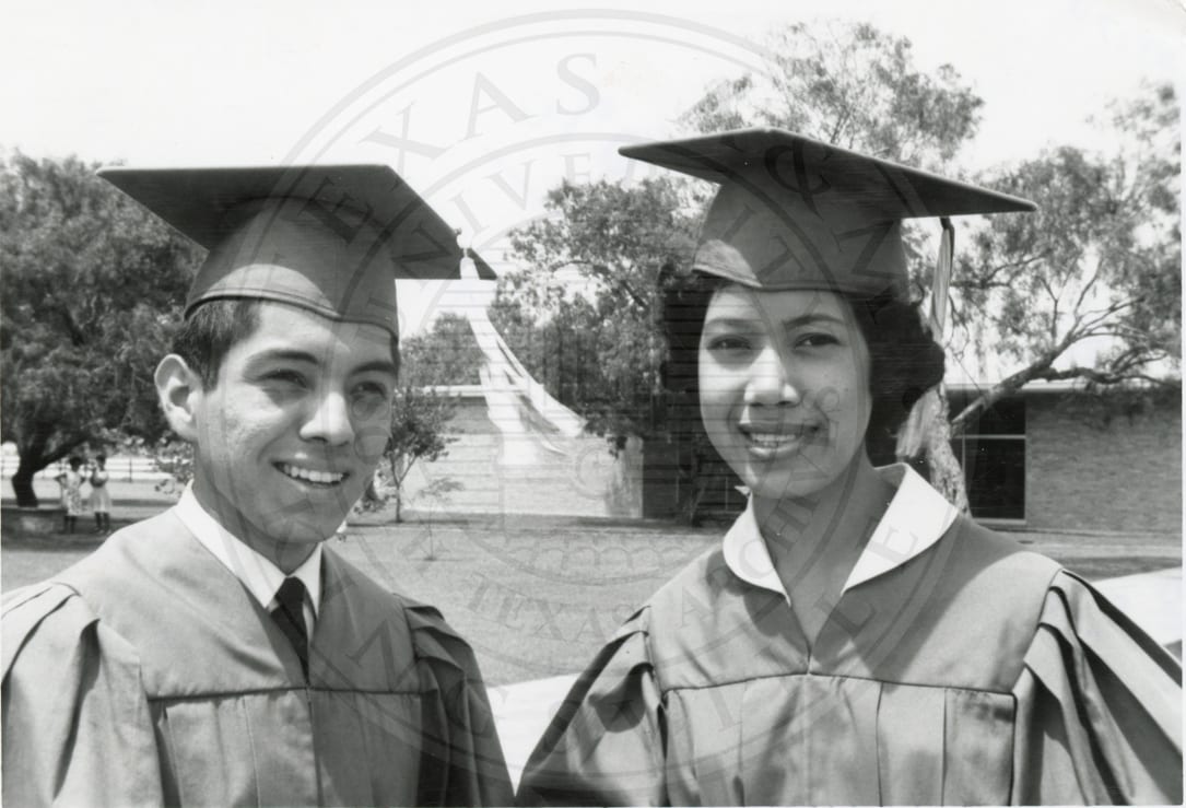 Two graduates, May 1964.