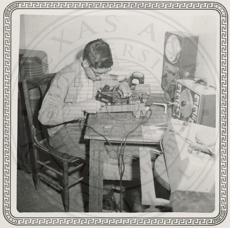 Repairing electronic equipment, 1956.