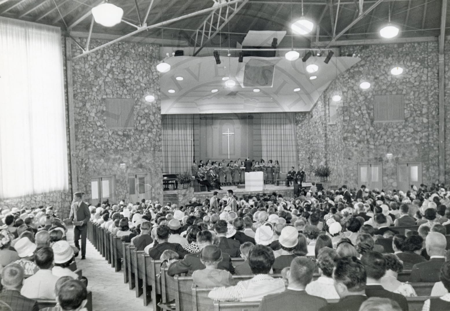 A full house for the choir, 1965–66.