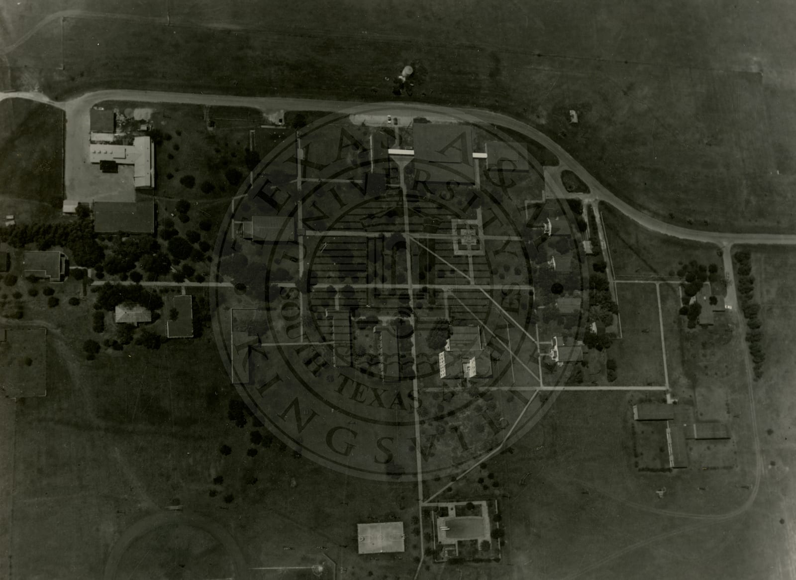 The campus from the air, 1966–67.