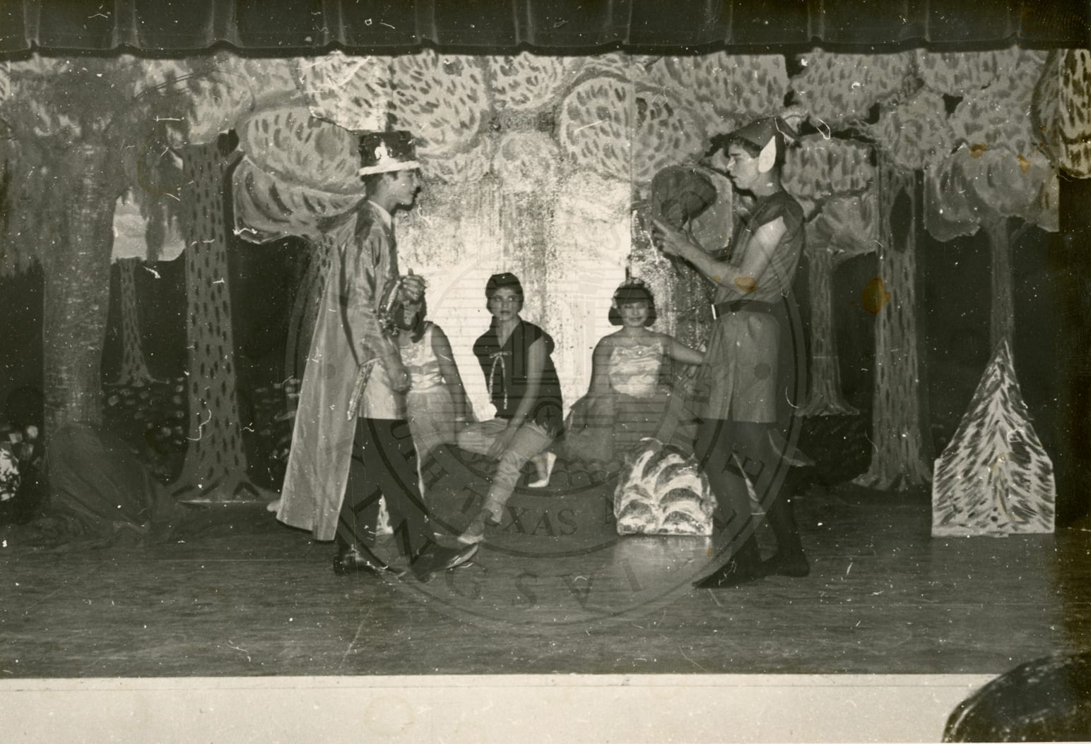 The drama class performing, 1966–67.