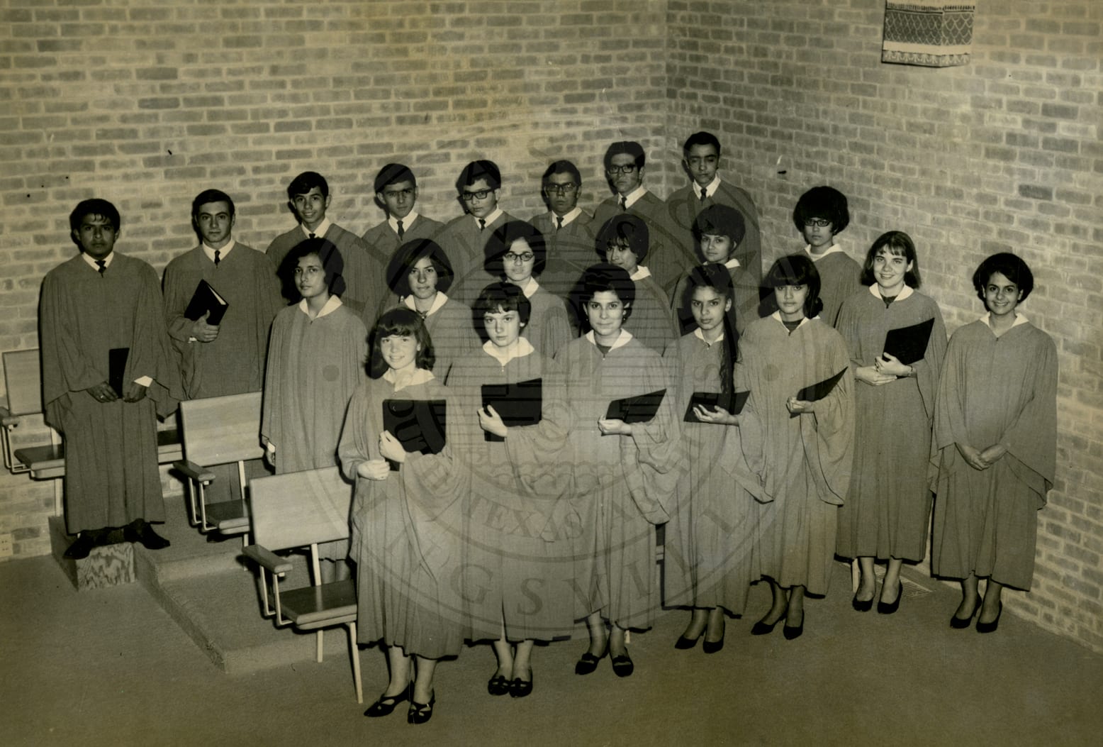 The school choir, 1966–67.