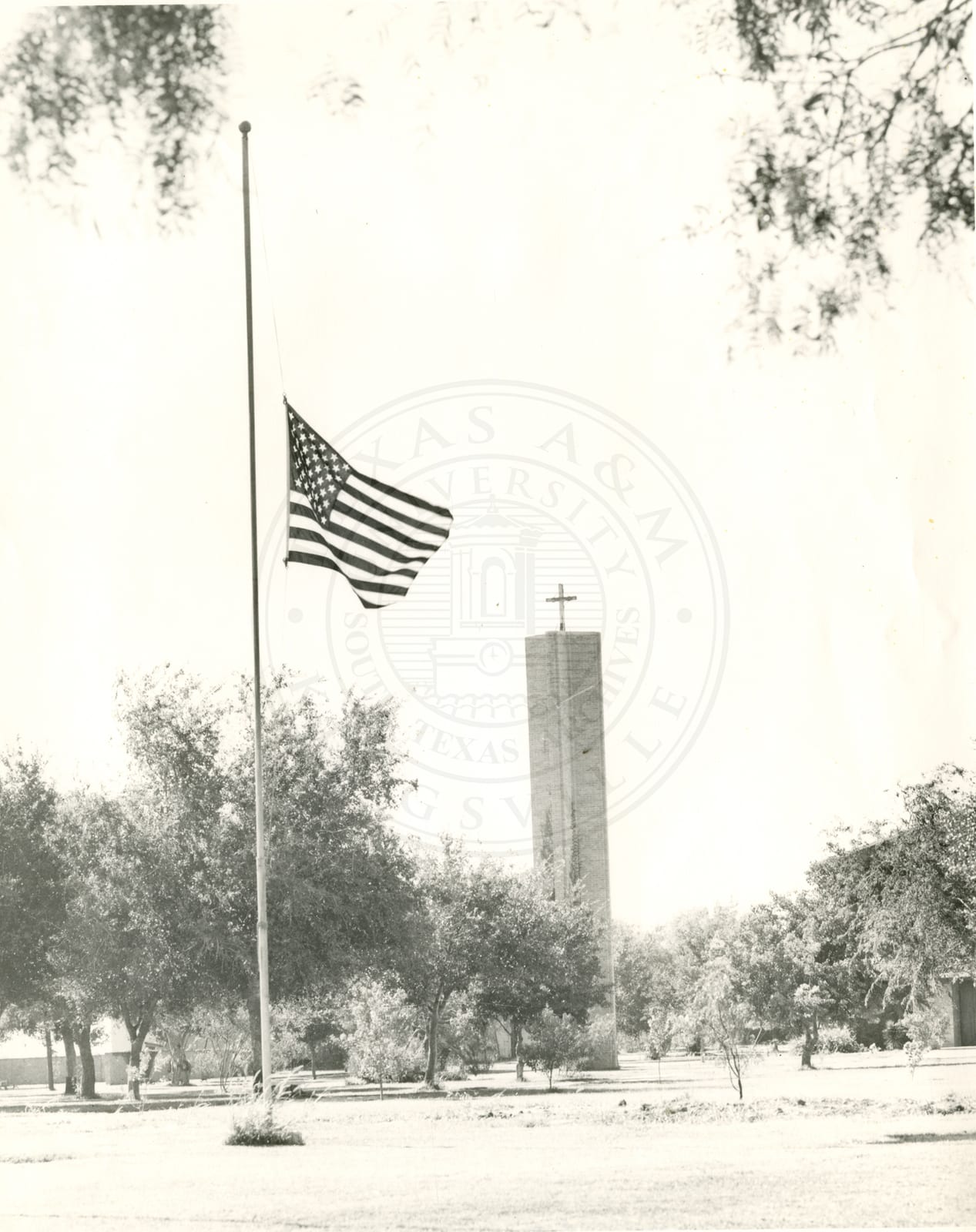 The flag on campus, 1968–69.