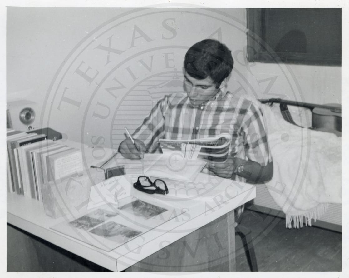 Dorm life: Enrique Padilla, 1968.