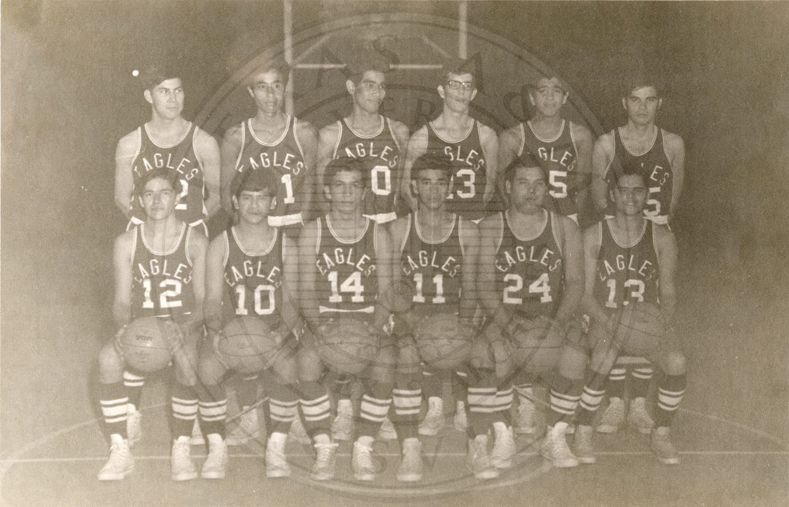 The boys’ basketball team, Eagles.