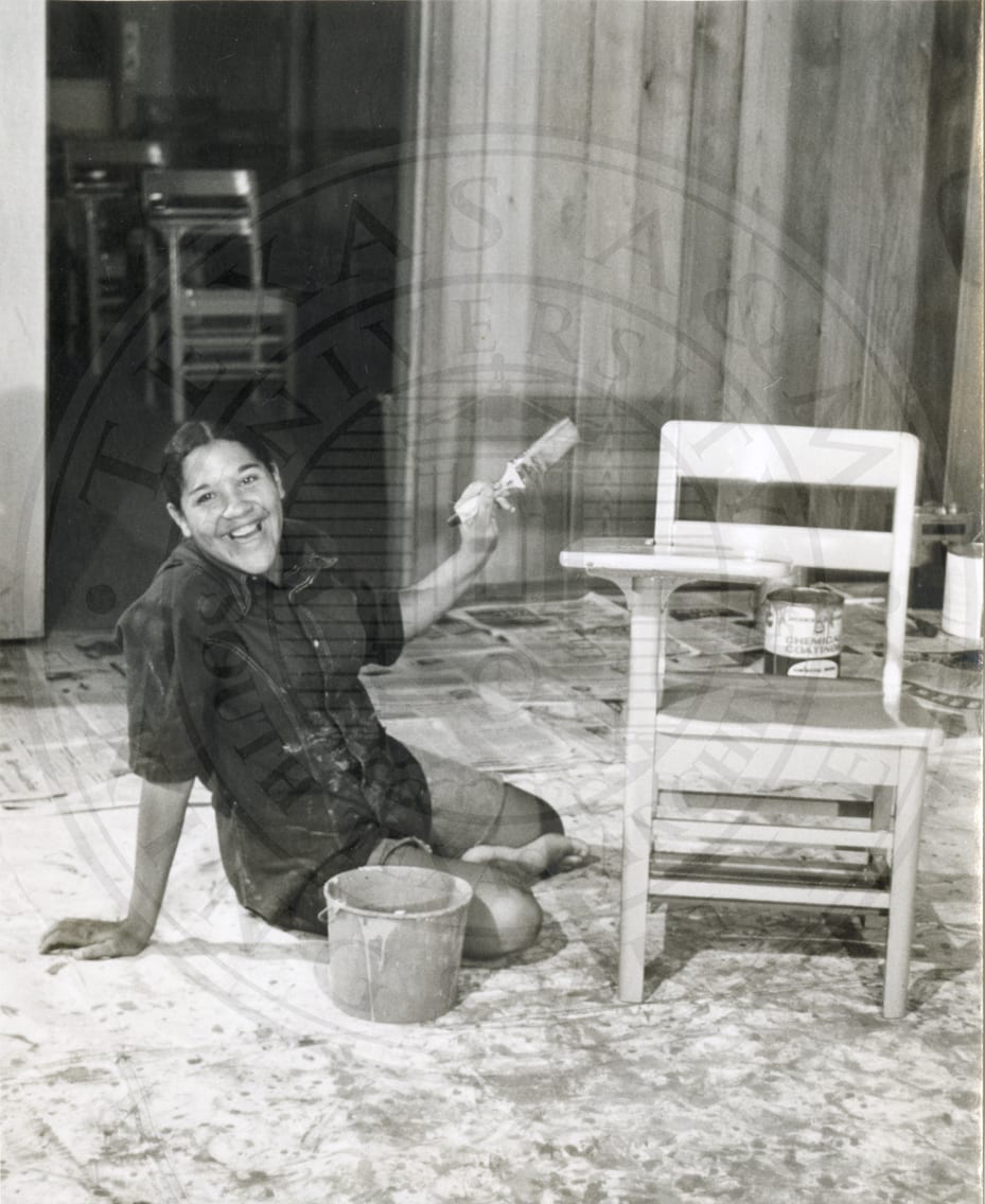 Work program: painting a chair, 1972.