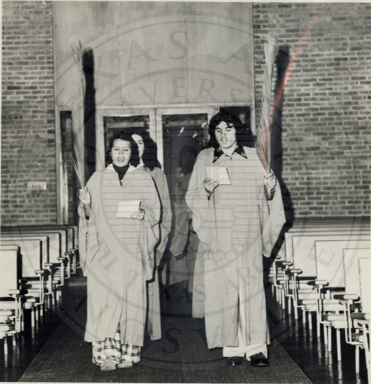 Choir members, 1972.