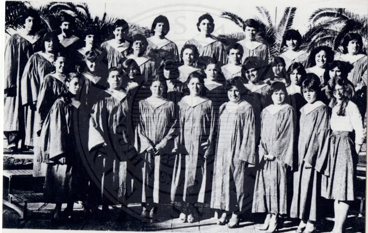 The choir, 1972.