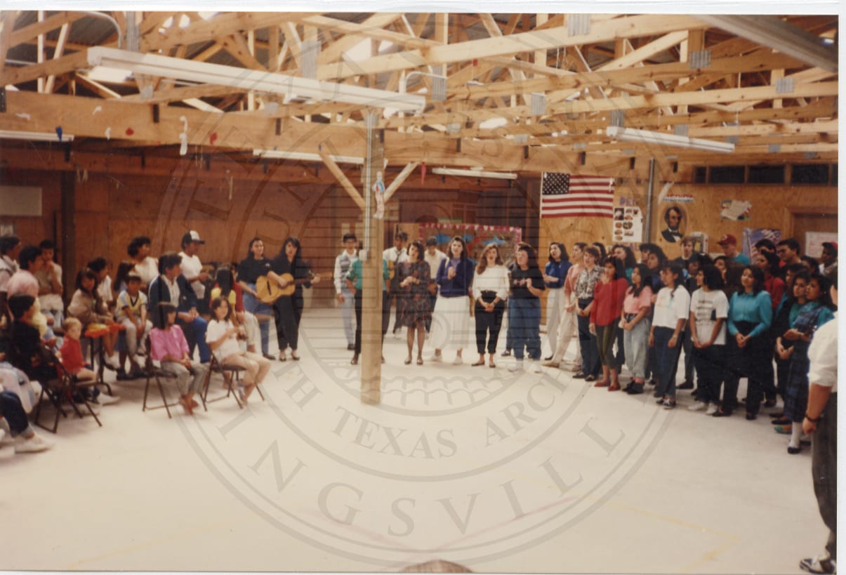 The choir trip to Brownsville, 1990.