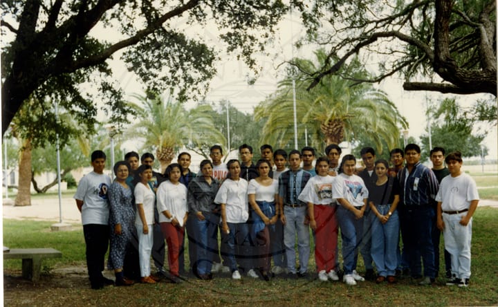 Under the trees, 1994.
