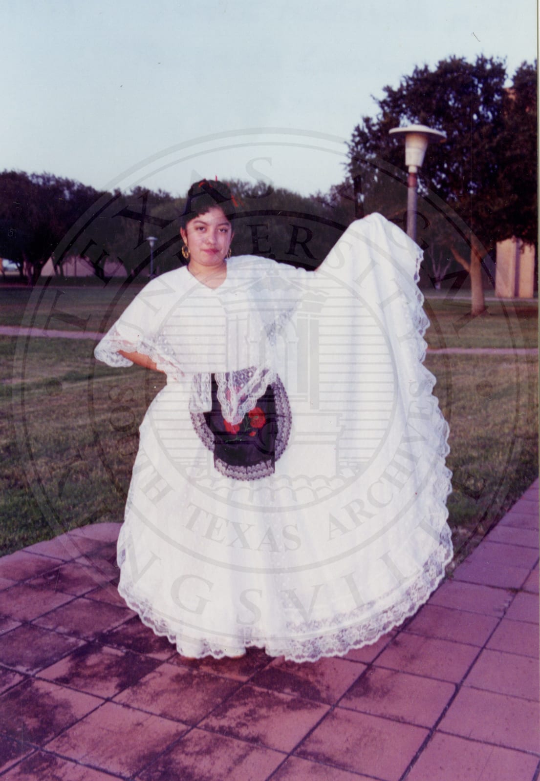 A performer at the international banquet, 1994.