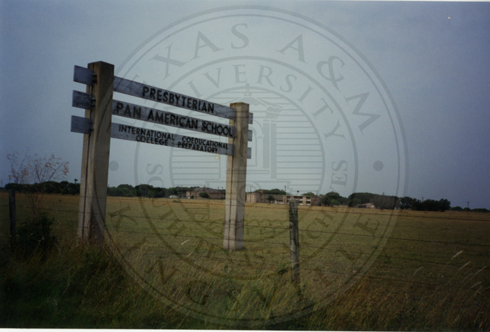 The sign at the road, 1994.