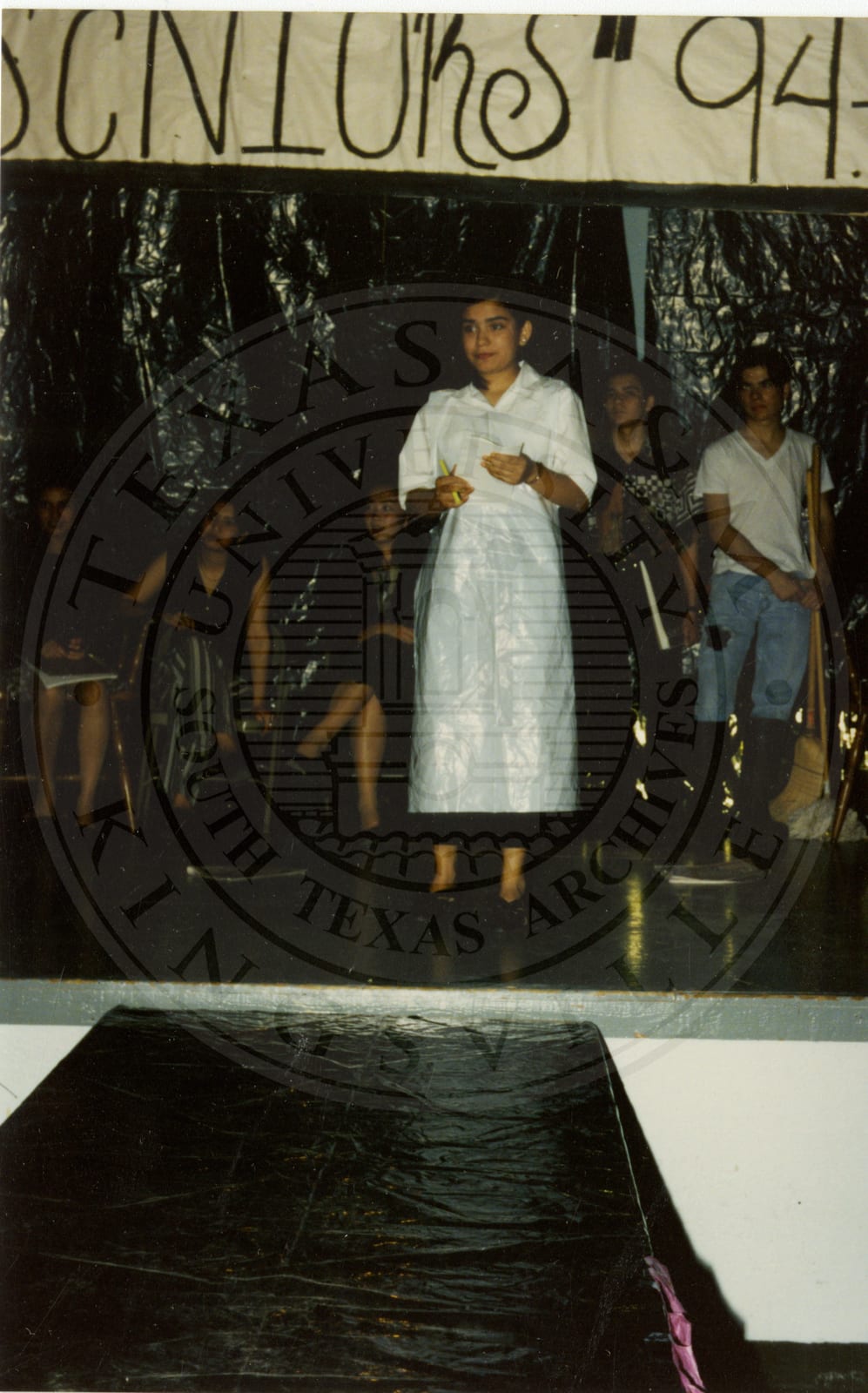 ‘Seniors ’94+1’ — the Class of 1995 on stage.
