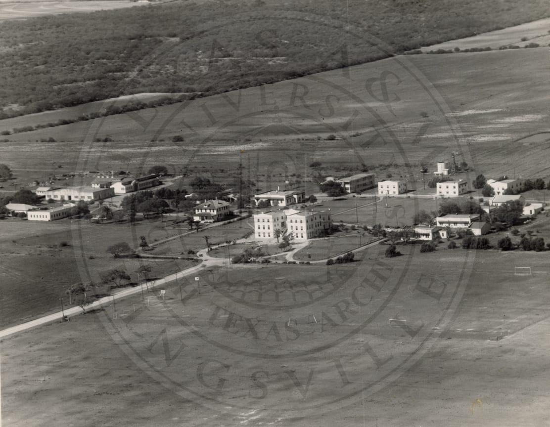 The campus from the air.