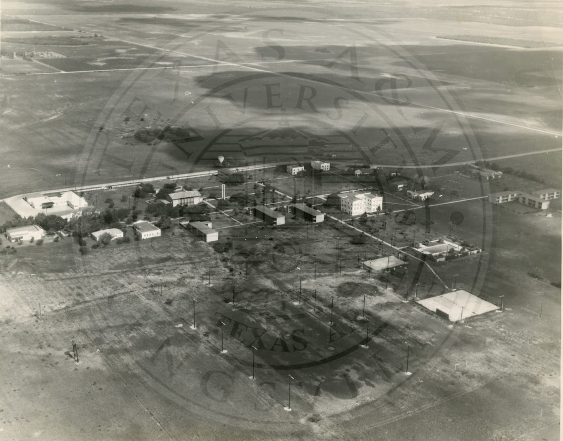 The campus from the air.