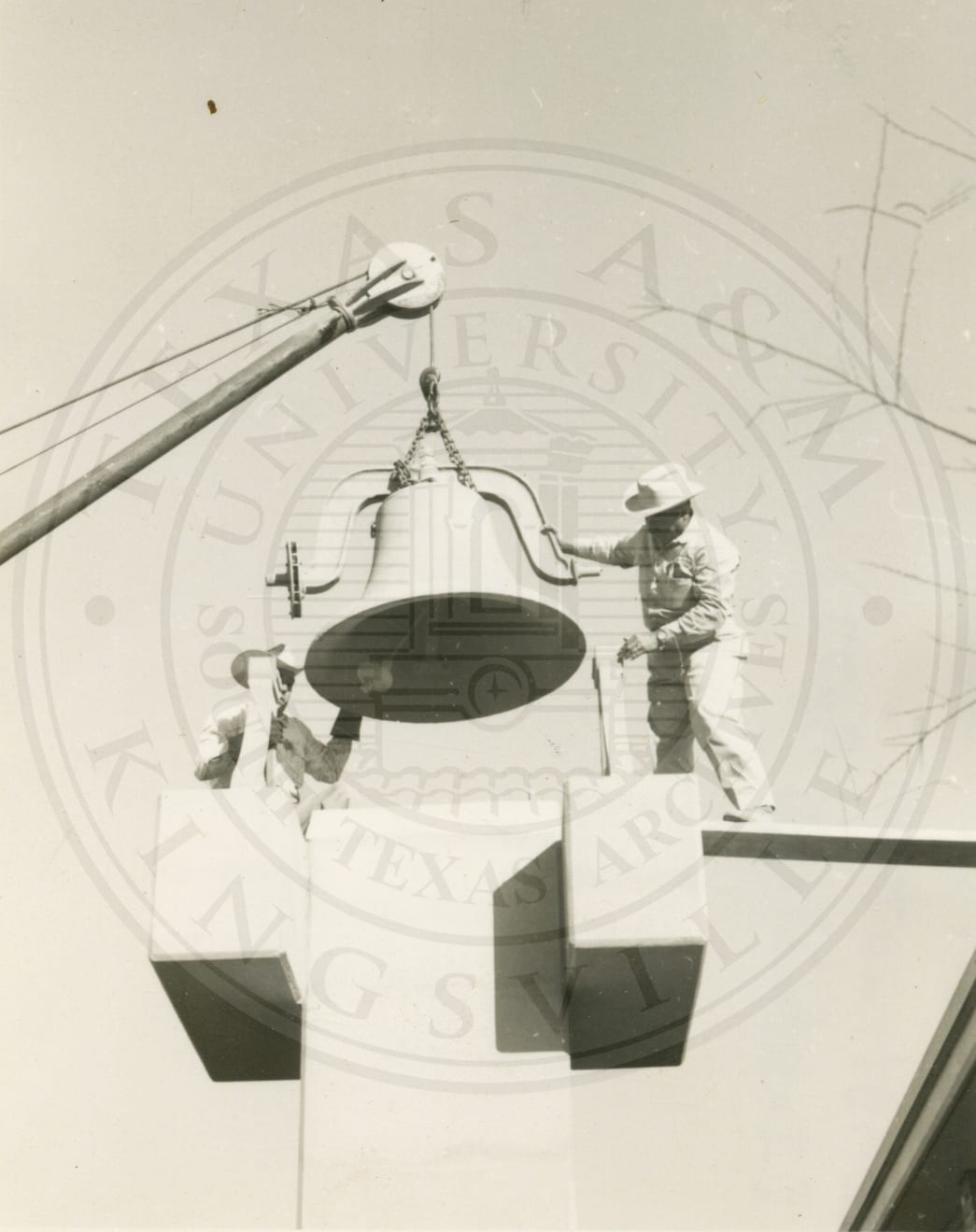 The bell goes up.