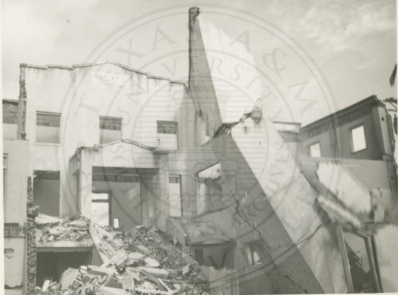 The demolition of Skinner Hall.