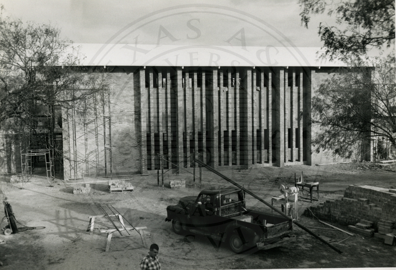 Morris Chapel under construction.