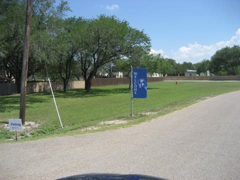A Welcome banner at the campus entrance for the Centennial, 2012.