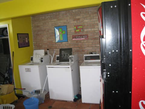 The girls’ dorm laundry room, 2012 — alumnae remember working the laundry.