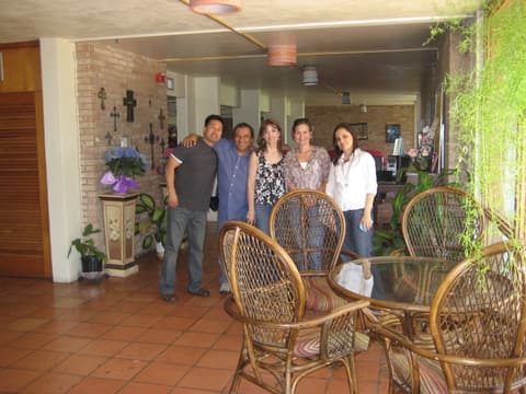 Alumni back in the girls’ dorm lobby before the Centennial, 2012.