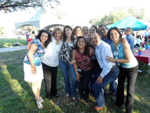 Old classmates reunited at the Centennial barbecue, May 2012.