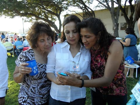 Old classmates reunited at the Centennial barbecue, May 2012.