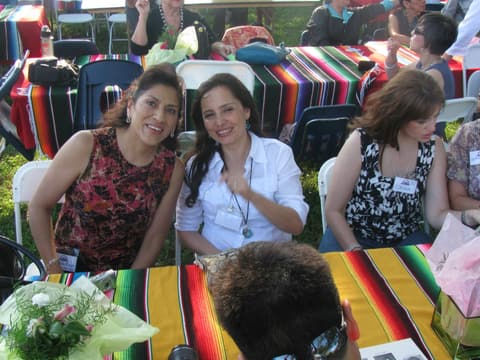 Old classmates reunited at the Centennial barbecue, May 2012.