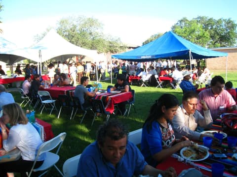Old classmates reunited at the Centennial barbecue, May 2012.