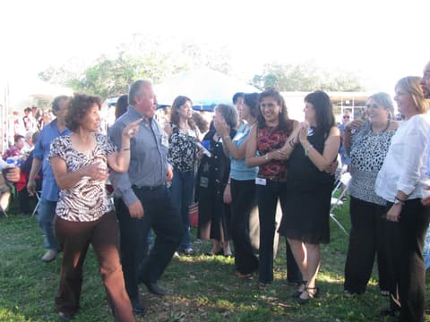 Old classmates reunited at the Centennial barbecue, May 2012.