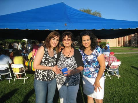 Old classmates reunited at the Centennial barbecue, May 2012.