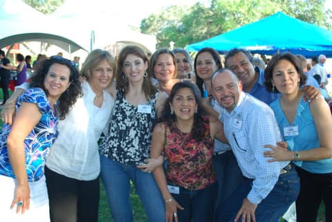 Old classmates reunited at the Centennial barbecue, May 2012.