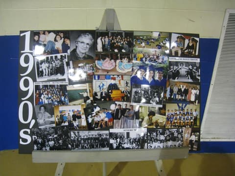 The 1990s history board at the Centennial.