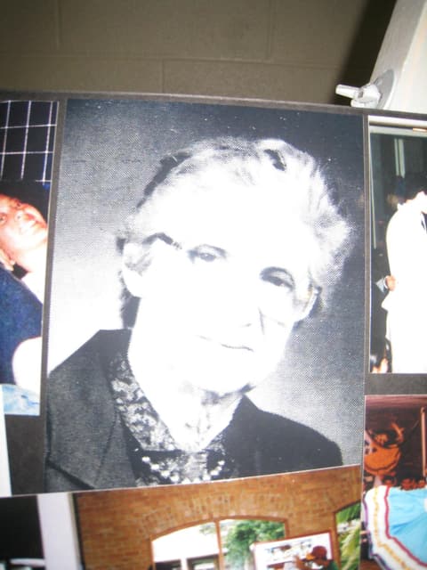A large portrait of Mrs. Reisner displayed at the Centennial.